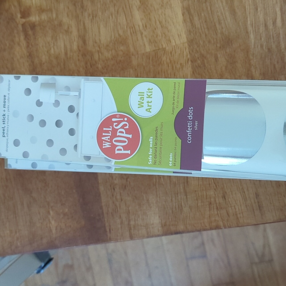 BUNDLE TO SAVE💲Wall pops confetti dots silver three packages